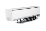 TB 000091a / Curtainside trailer with boards white