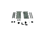 Hooklift system + 40m3 waste container parts