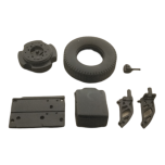 DAF Euro 6 batterybox side + spare wheel set