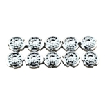 super singel voorvelg chroom ( per 10 stuks )