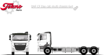 DAF CF day cab multi chassis 6x4 kit