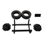 Ladder + spare wheel rack reefer/box trailer