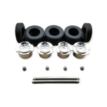 Tyre / rim set chrome 16mm (2axles)