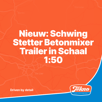 Nieuw: Schwing Stetter Betonmixer Trailer in Schaal 1:50